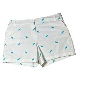 Crown & Ivy White and Blue Bermudas